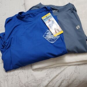 2 Hang Ten Blue and Gray T-Shirts